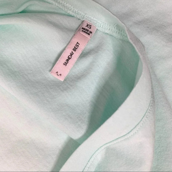 Aritzia Sunday Best Make Peace Tank Top Light green blue Size Sleeveless XS - Picture 10 of 14